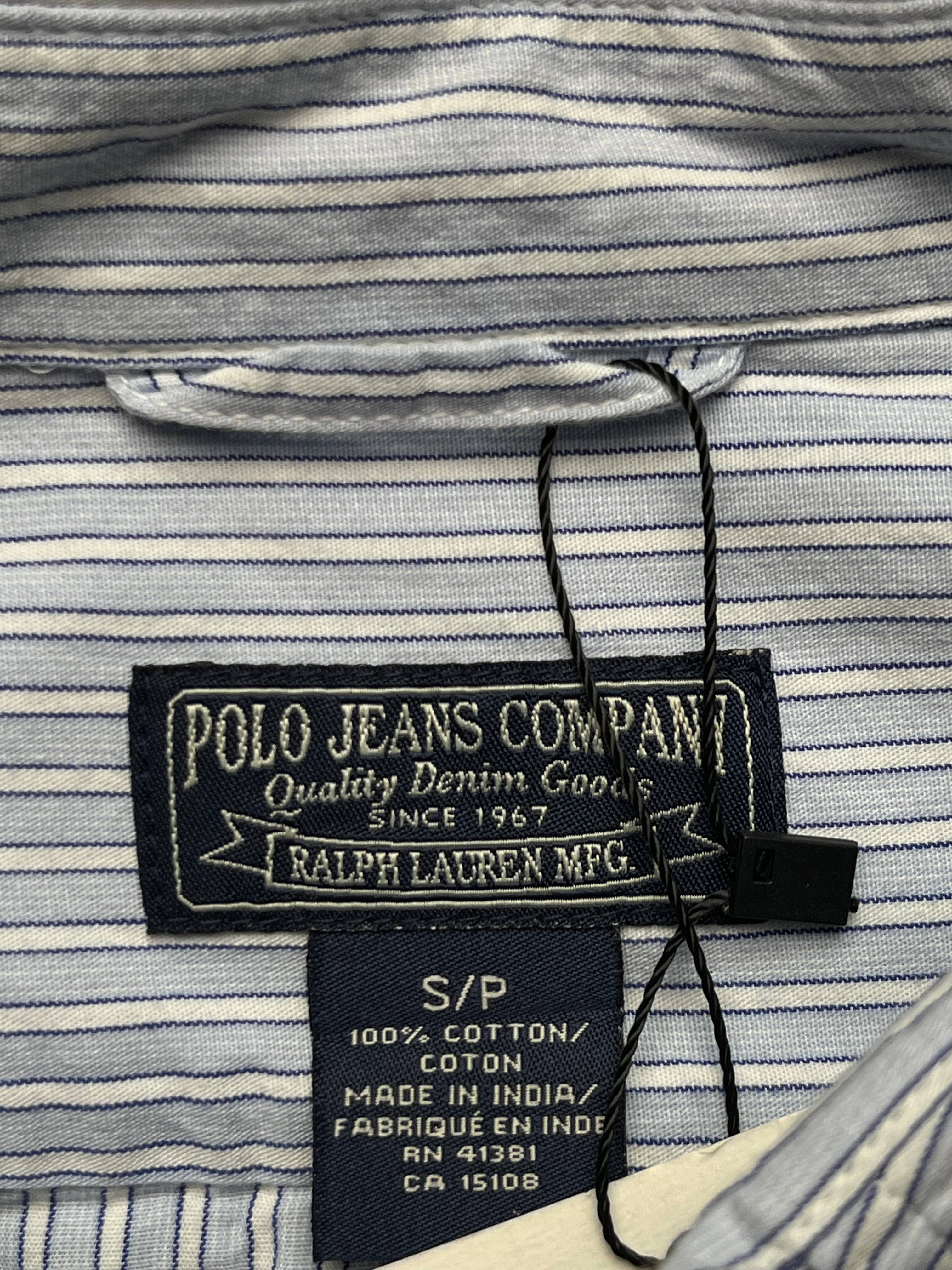 Polo Ralph Lauren Light Blue Striped Button Down Shirt - M