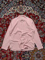 Mango Man Red White Striped Oxford Button Down Shirt - S