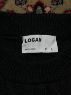 Logan Korea Chunky Cable Knit Crewneck Sweater - M