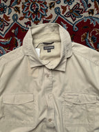Craghoppers Beige Outdoor Pockets Button Down Cropped Shirt - XL