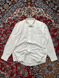 YSL Yves Saint Laurent Pour Homme White Button Down Shirt - XL