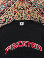 Vintage Piscator Spellout Knit Wool Crewneck Sweater - M