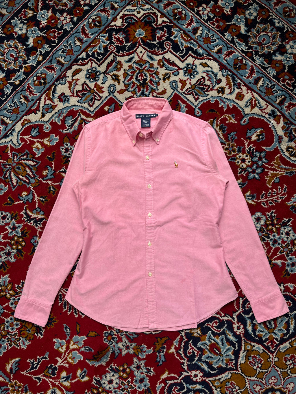 Polo Ralph Lauren Pink Cotton Oxford Women Button Down Shirt - M