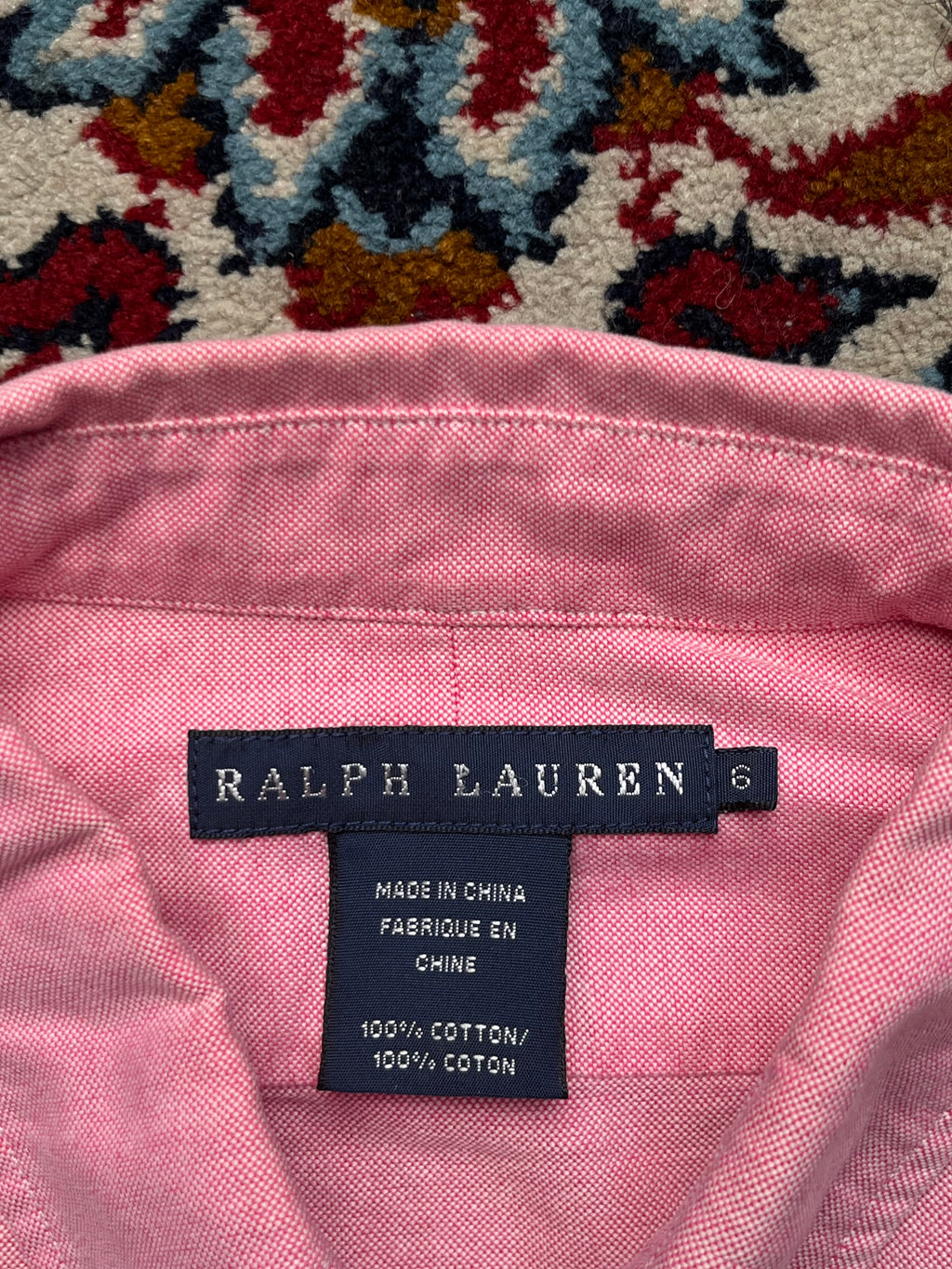 Polo Ralph Lauren Pink Cotton Oxford Women Button Down Shirt - M