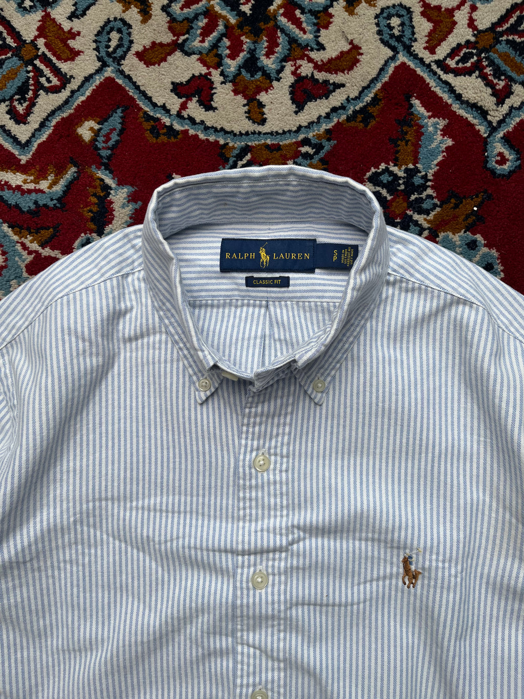 Polo Ralph Lauren Classic Fit Striped Oxford Button Down Shirt - S