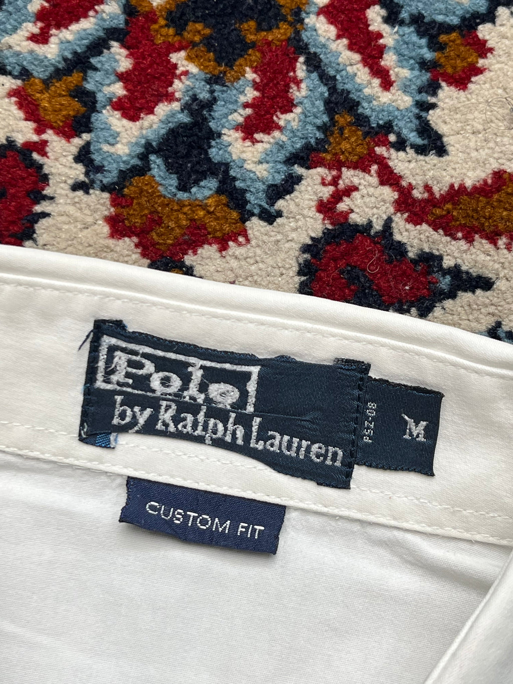 Polo Ralph Lauren Custom Fit Crest Embroidered White Button Down Shirt - M