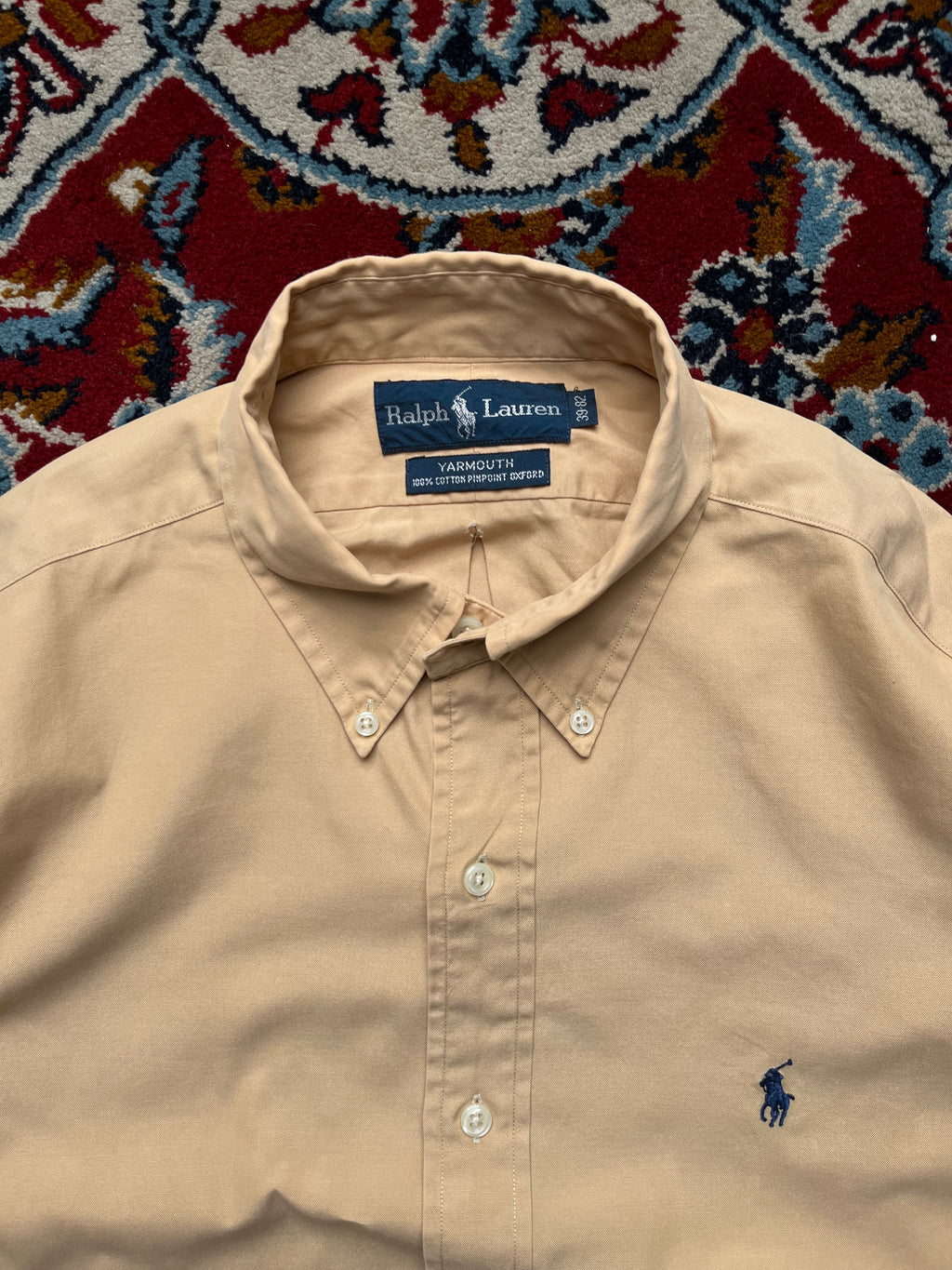 Polo Ralph Lauren Yarmouth Beige Oxford Button Down Shirt - M