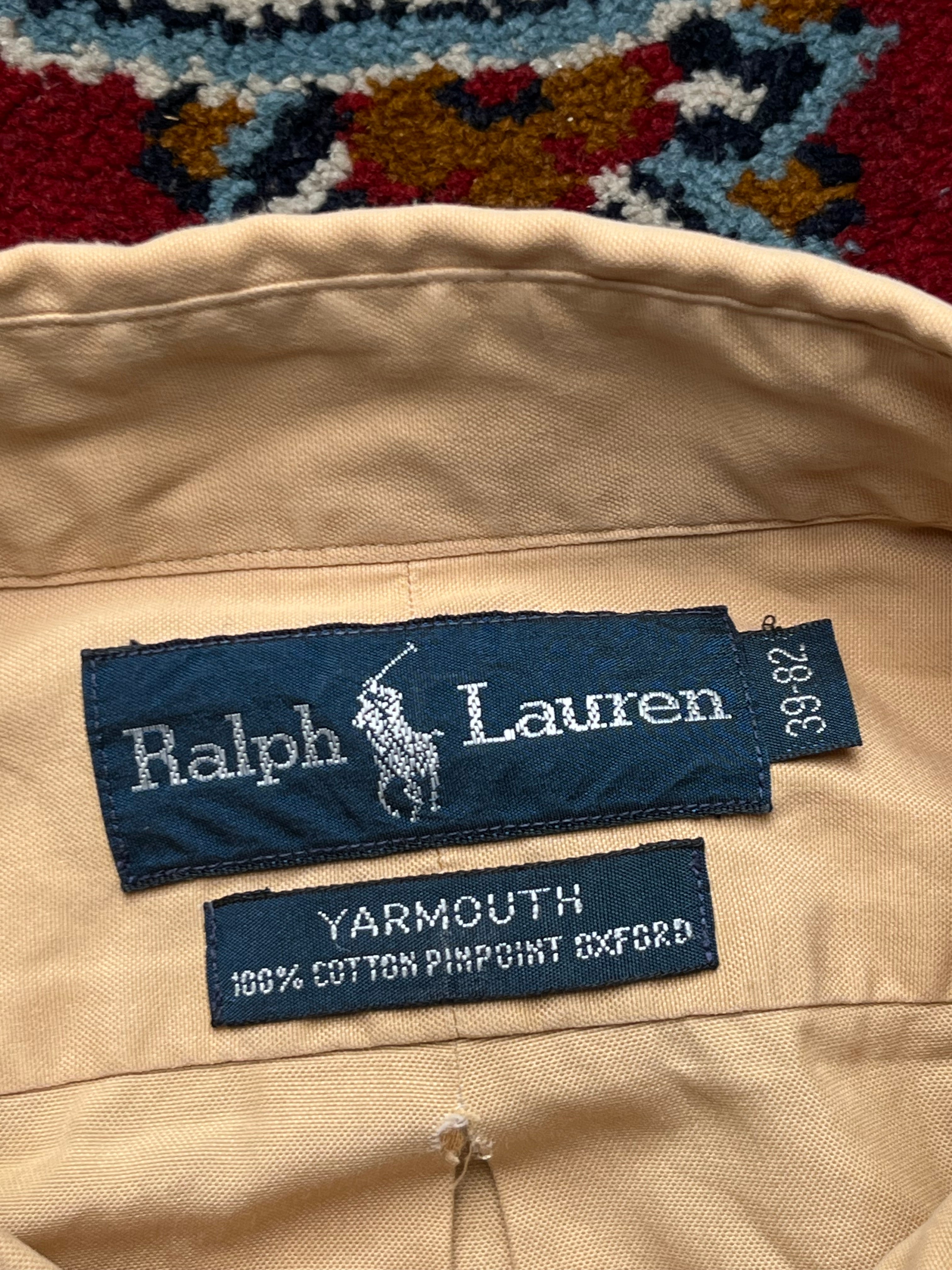 Polo Ralph Lauren Yarmouth Beige Oxford Button Down Shirt - M
