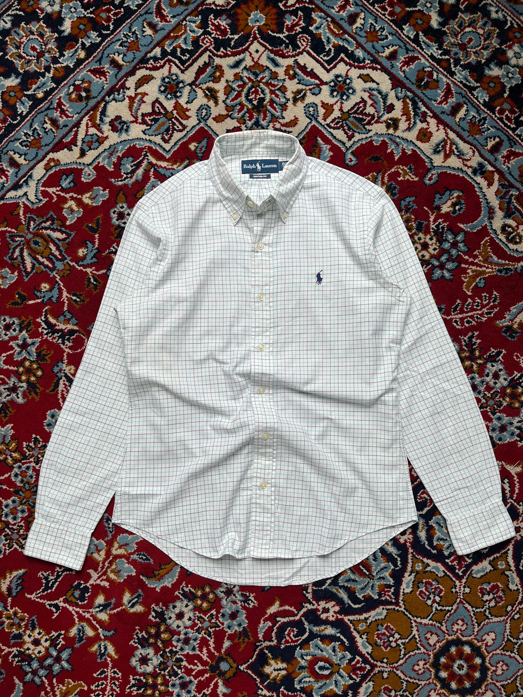 Polo Ralph Lauren Custom Fit Checked Button Down Shirt - M