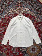 Christian Dior Monsieur Tuxedo Pleated White Button Down Shirt - L