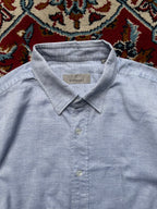 Canali Light Blue Oxford Soft Cotton Button Down Shirt - M