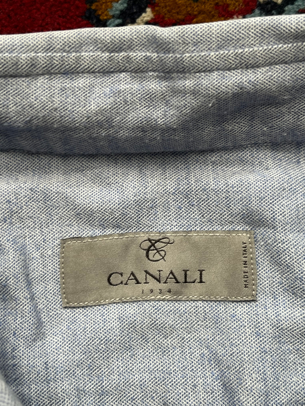 Canali Light Blue Oxford Soft Cotton Button Down Shirt - M