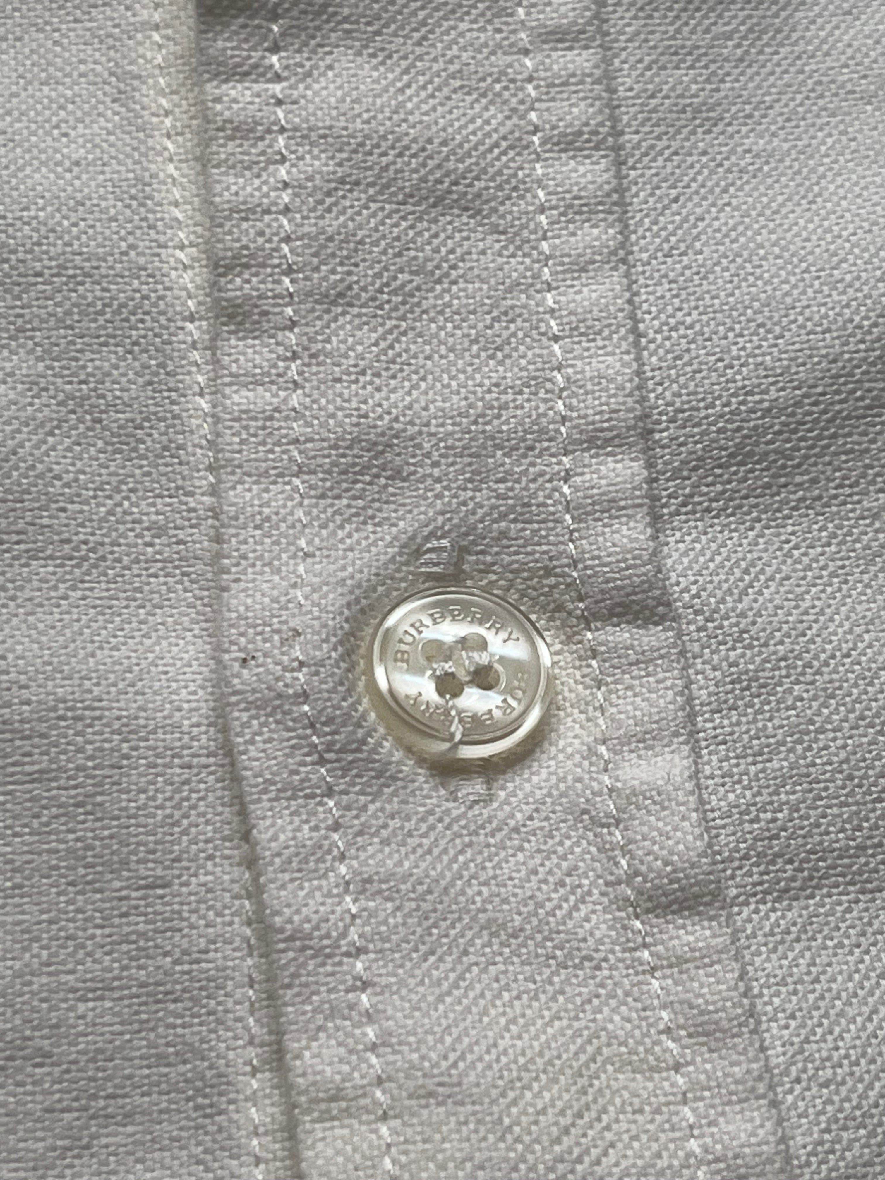 Burberry Brit White Oxford Cotton Button Down Shirt - M