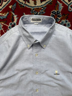 Giordano Classics Light Blue Oxford Cotton Loose Fit Button Down Shirt - S