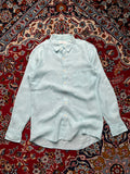UNIQLO Light Blue Premium Linen BUTTON DOWN SHIRT - S