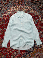 UNIQLO Light Blue Premium Linen BUTTON DOWN SHIRT - S