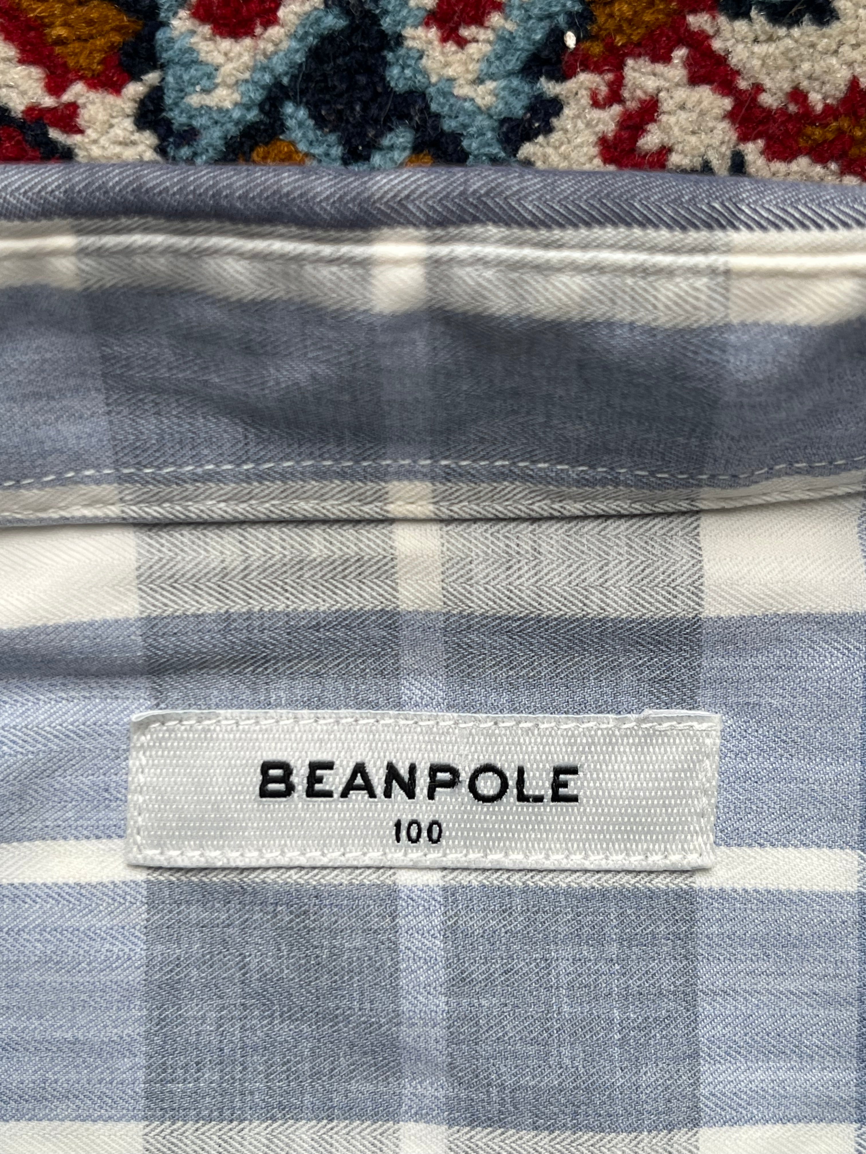 Beanpole Plaid Embroidered Logo Button Down Shirt - M