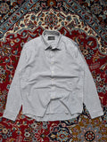 AND Z by Ziozia Vertical Striped Linen Button Down Shirt - L