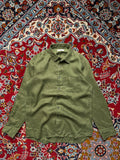 Uniqlo Olive Green Premium Linen Button Down Shirt - M