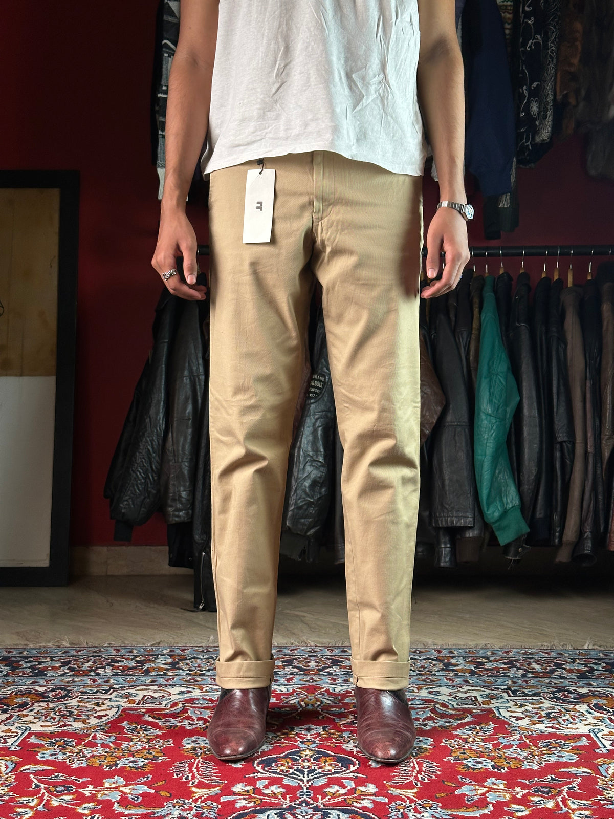 CROCODILE ORIGINAL Classic Khaki Straight FIT Pants - 32