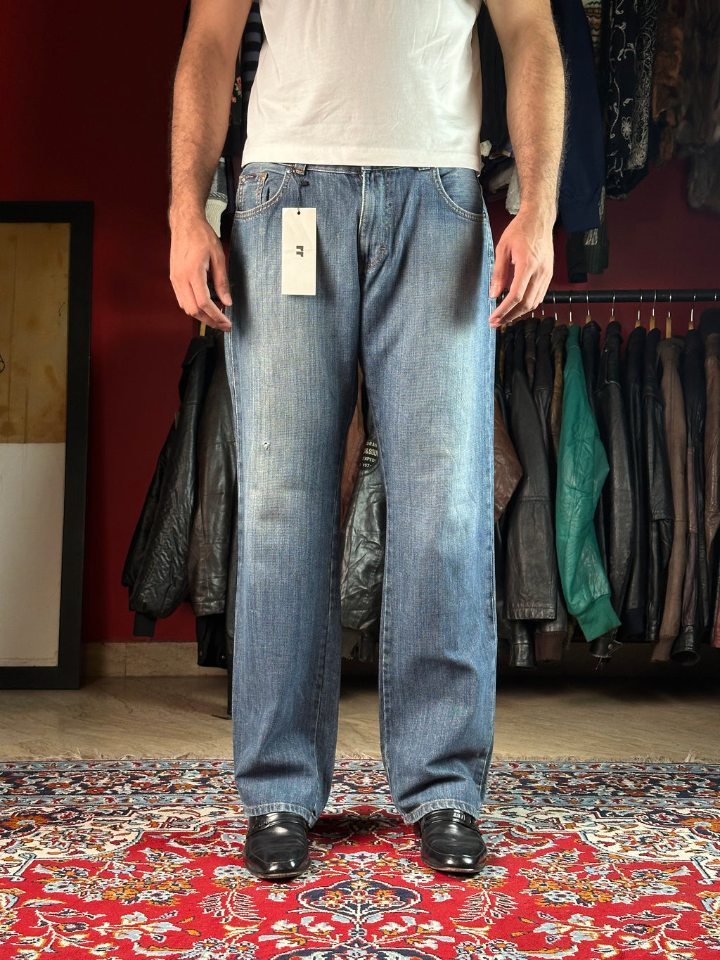 Calvin Klein Washed Blue Straight FIT Denim Jeans - 34