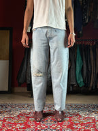 Diesel Dagh Relaxed FIT Light WashED Distressed Graphic JEANS - 34