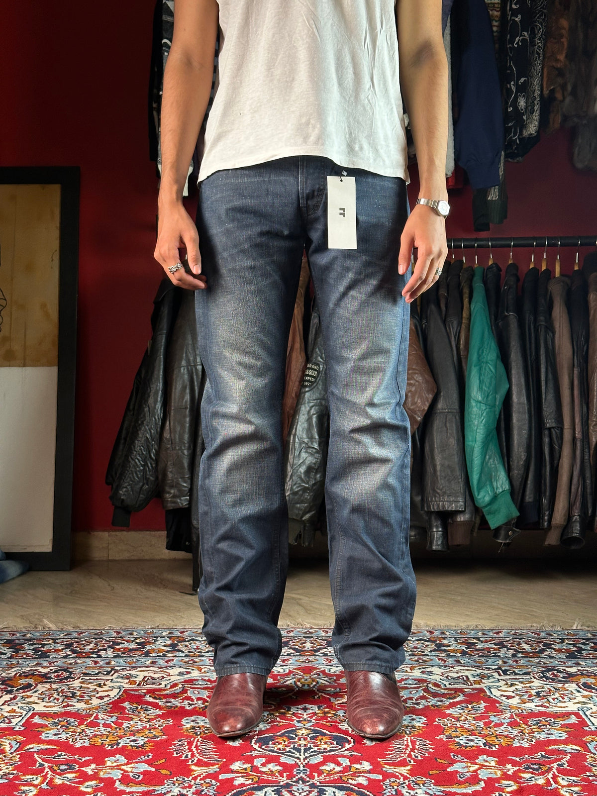 Lee Dark WashED Straight FIT Casual JEANS - 32