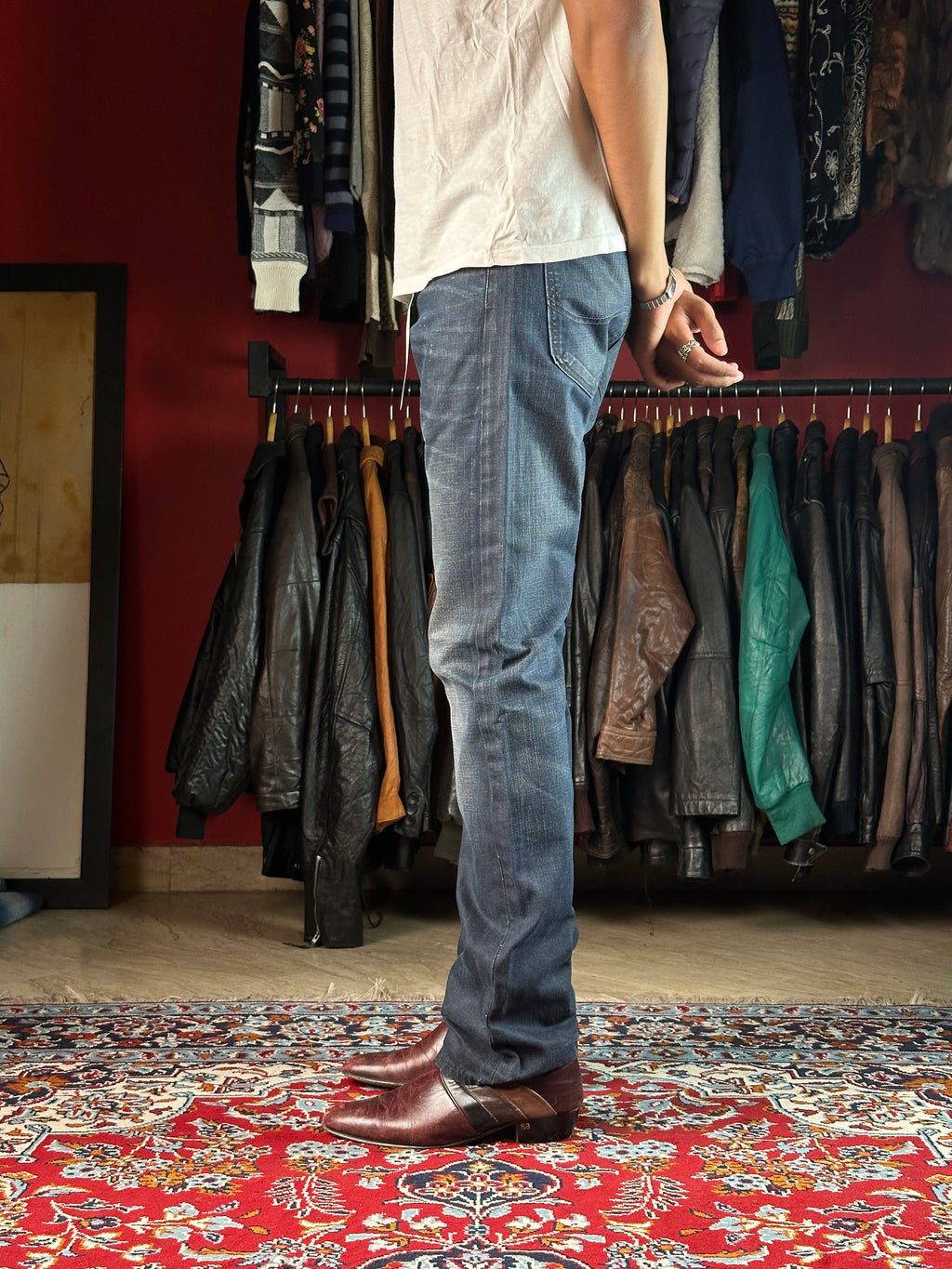 Lee Dark WashED Straight FIT Casual JEANS - 32