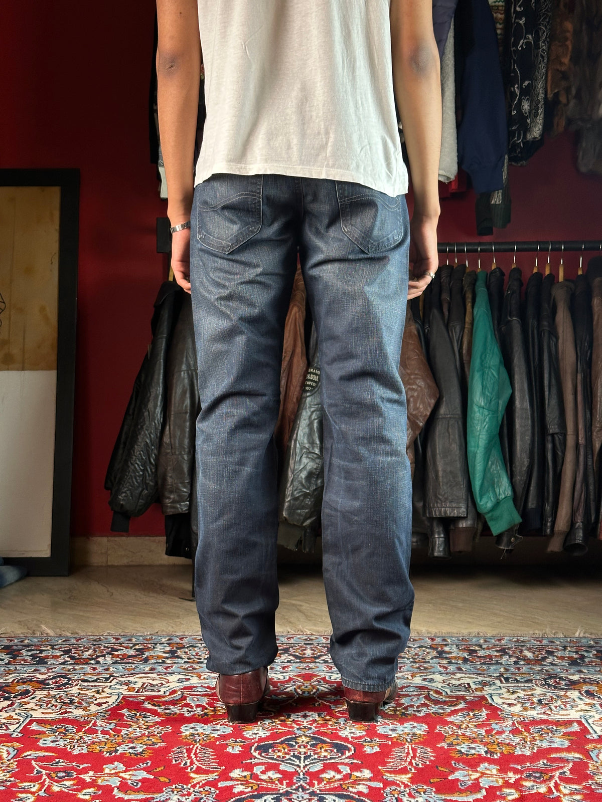 Lee Dark WashED Straight FIT Casual JEANS - 32