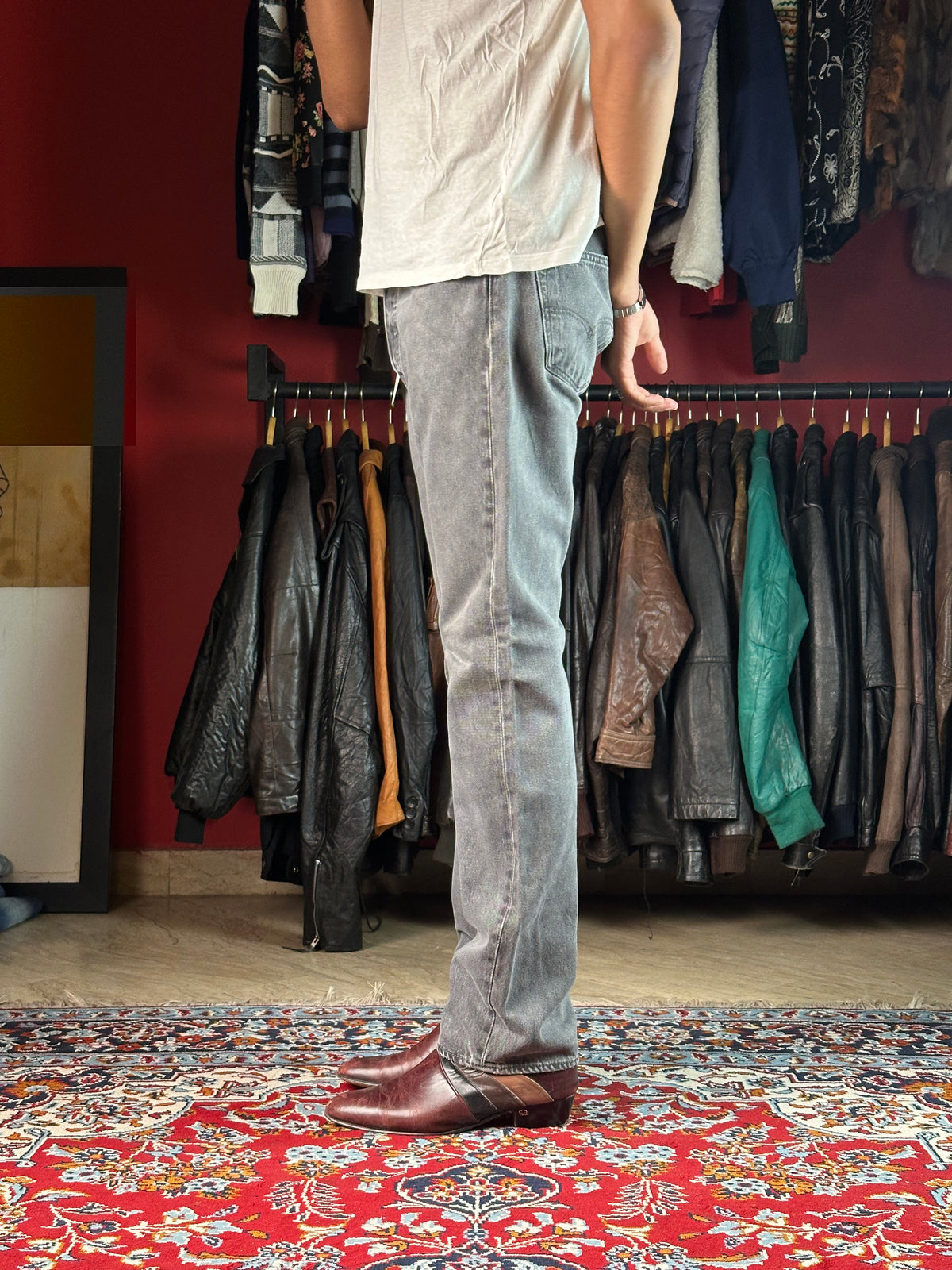Levi’s 501 Original Fit Grey Straight FIT JEANS - 32