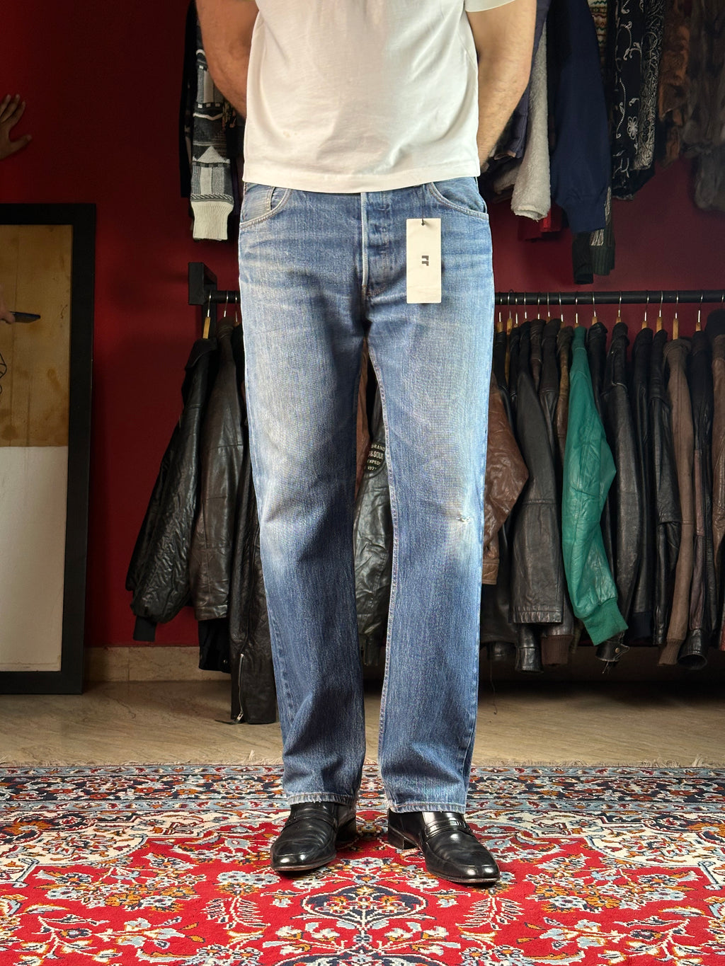 Levi's 501 Original Medium Washed Straight Fit Jeans - 34