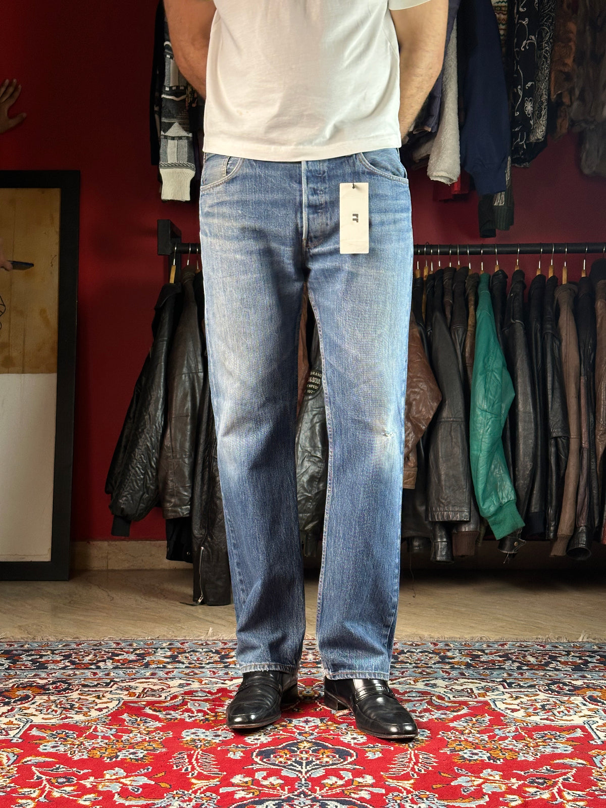 Levi's 501 Original Medium Washed Straight Fit Jeans - 34