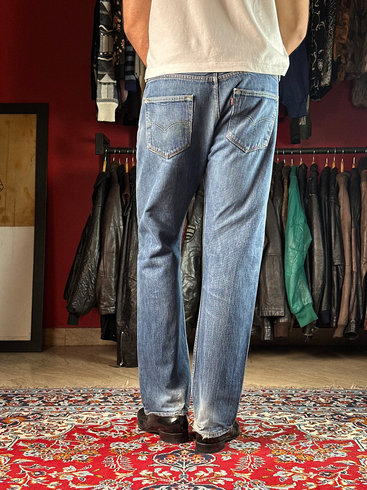 Levi's 501 Original Medium Washed Straight Fit Jeans - 34