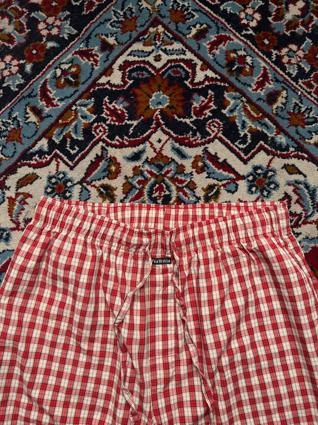 VAN HEUSEN Plaid Sleepwear Lounge Shorts - 30