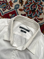 GUCCI WHITE SLIM FIT BUTTON DOWN SHIRT - L