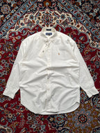POLO RALPH LAUREN THE BIG OXFORD WHITE BUTTON DOWN SHIRT - M