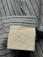 BURBERRY LONDON BLUE STRIPED OXFORD BUTTON DOWN SHIRT - XL