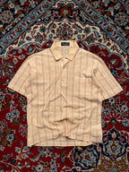 Vintage Jack Nicklaus Plaid Knit Polo Tee - M