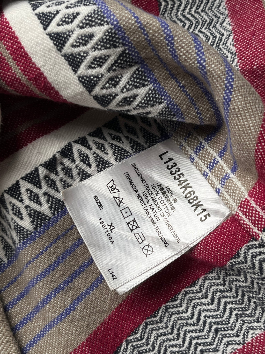 LEE Regular Fit Multicolor Southwestern Striped Shacket - M