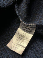 Common People Navy Blue Textured Boucle Shacket - L
