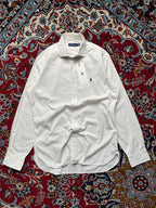 Polo Ralph Lauren Blue Pony White Button Down Shirt - M