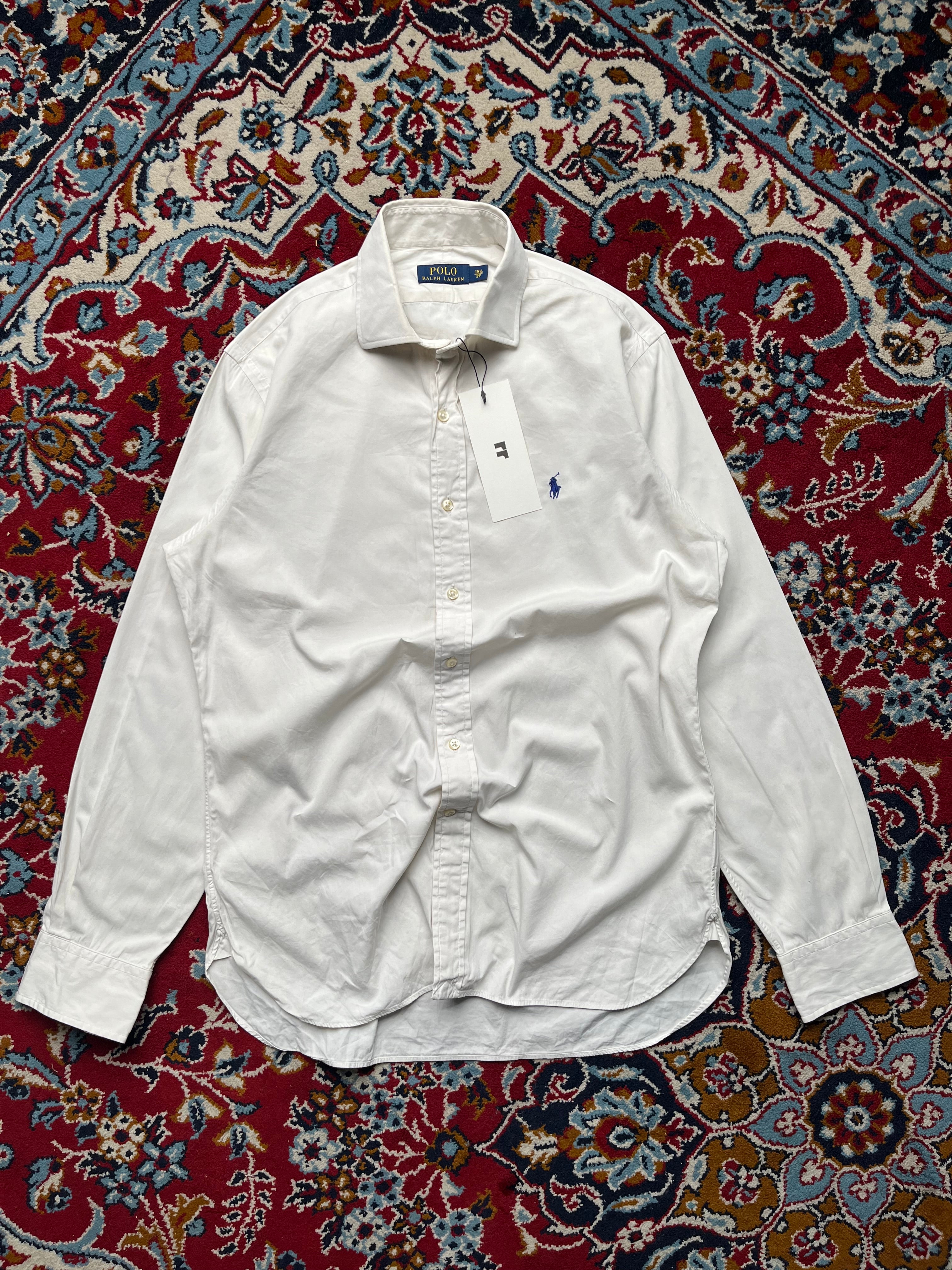 Polo Ralph Lauren Blue Pony White Button Down Shirt - M