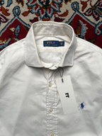 Polo Ralph Lauren Blue Pony White Button Down Shirt - M