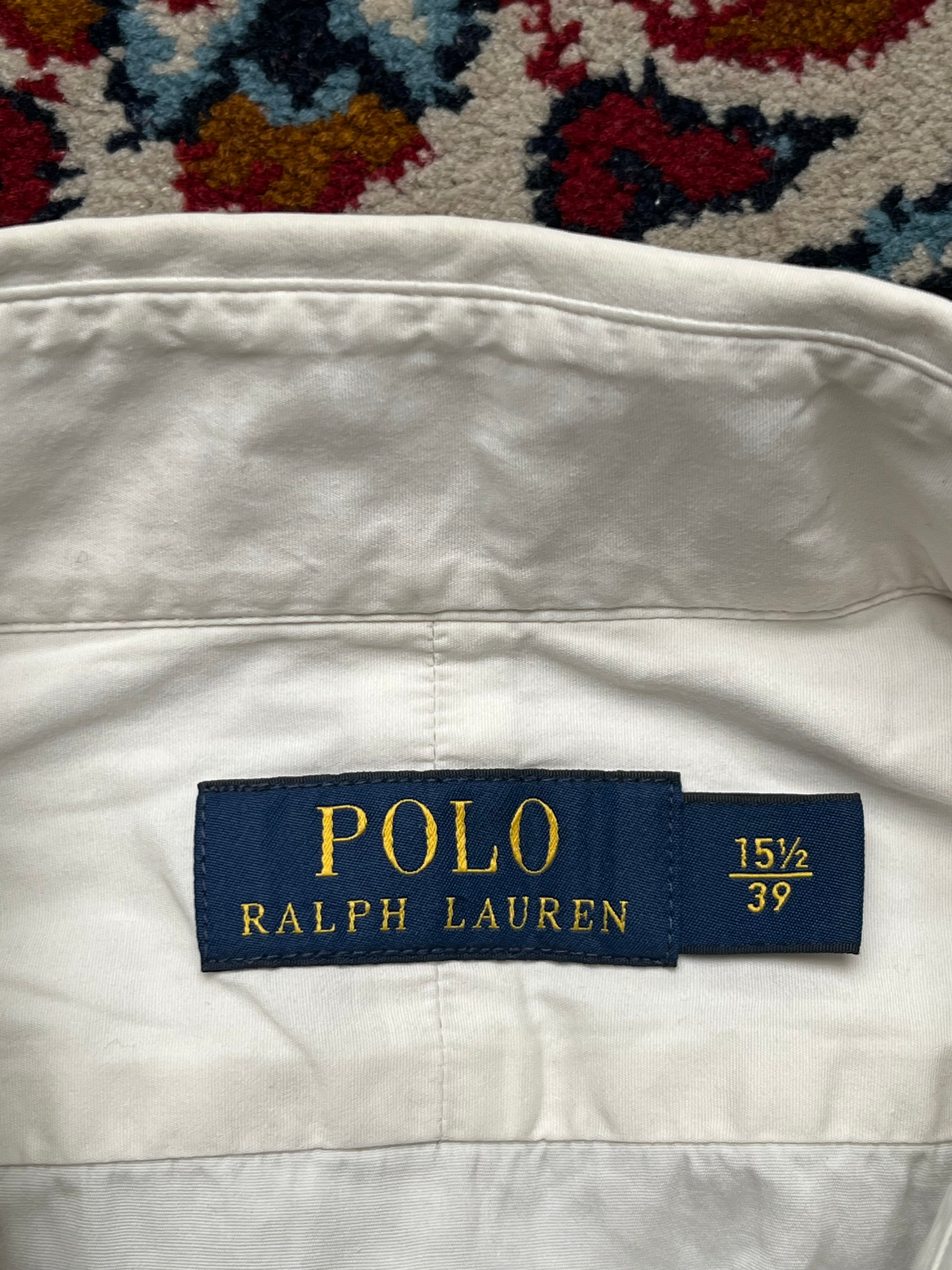 Polo Ralph Lauren Blue Pony White Button Down Shirt - M