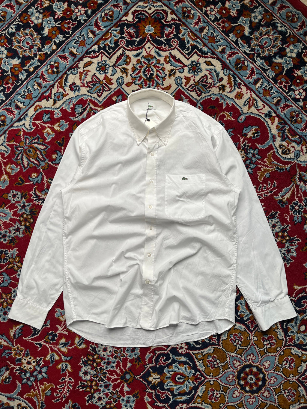 Lacoste White Button Down Shirt - L