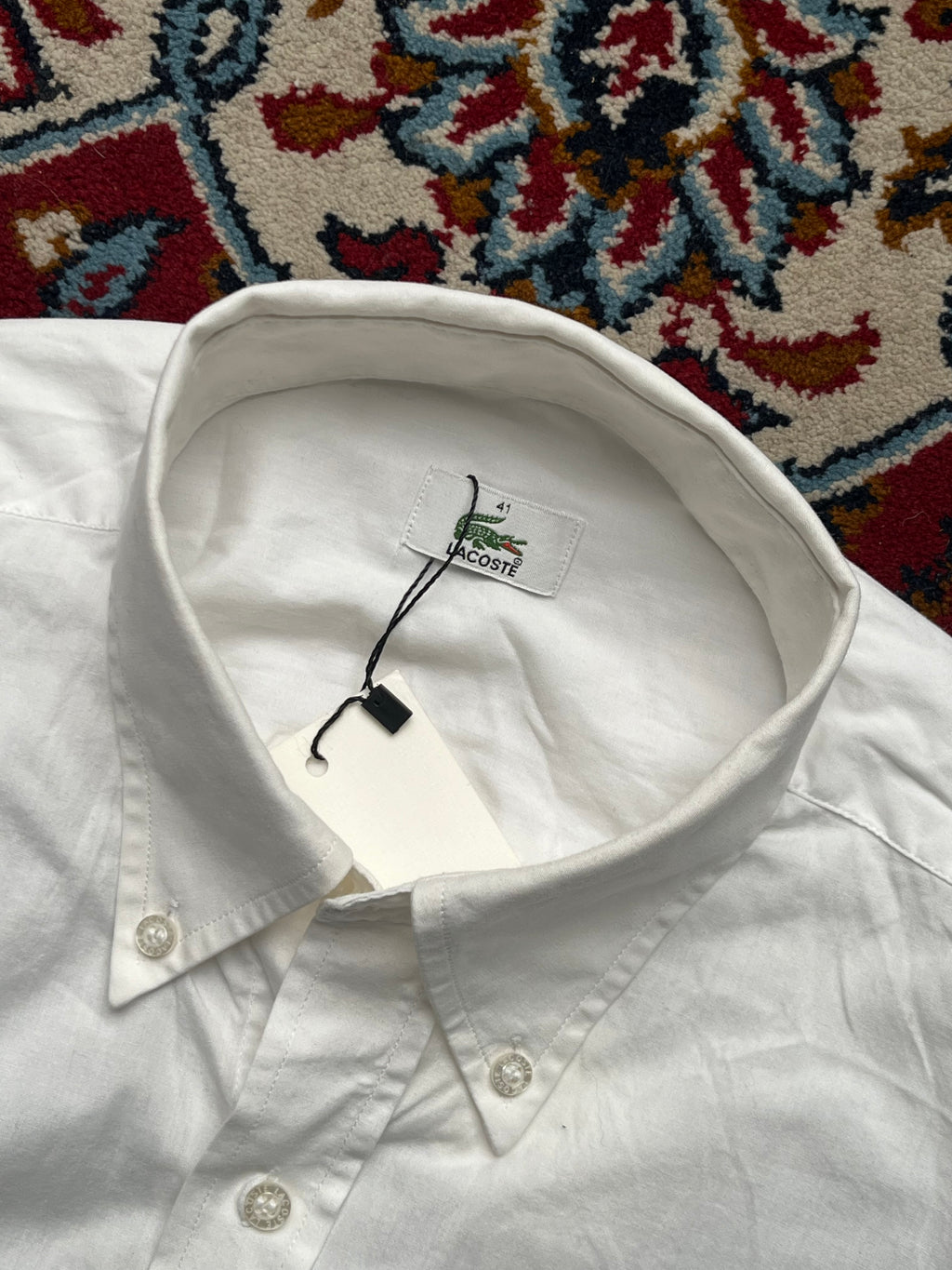 Lacoste White Button Down Shirt - L