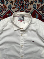 Tommy Hilfiger Denim White Slim Fit Button Down Shirt - M