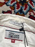 Tommy Hilfiger Denim White Slim Fit Button Down Shirt - M