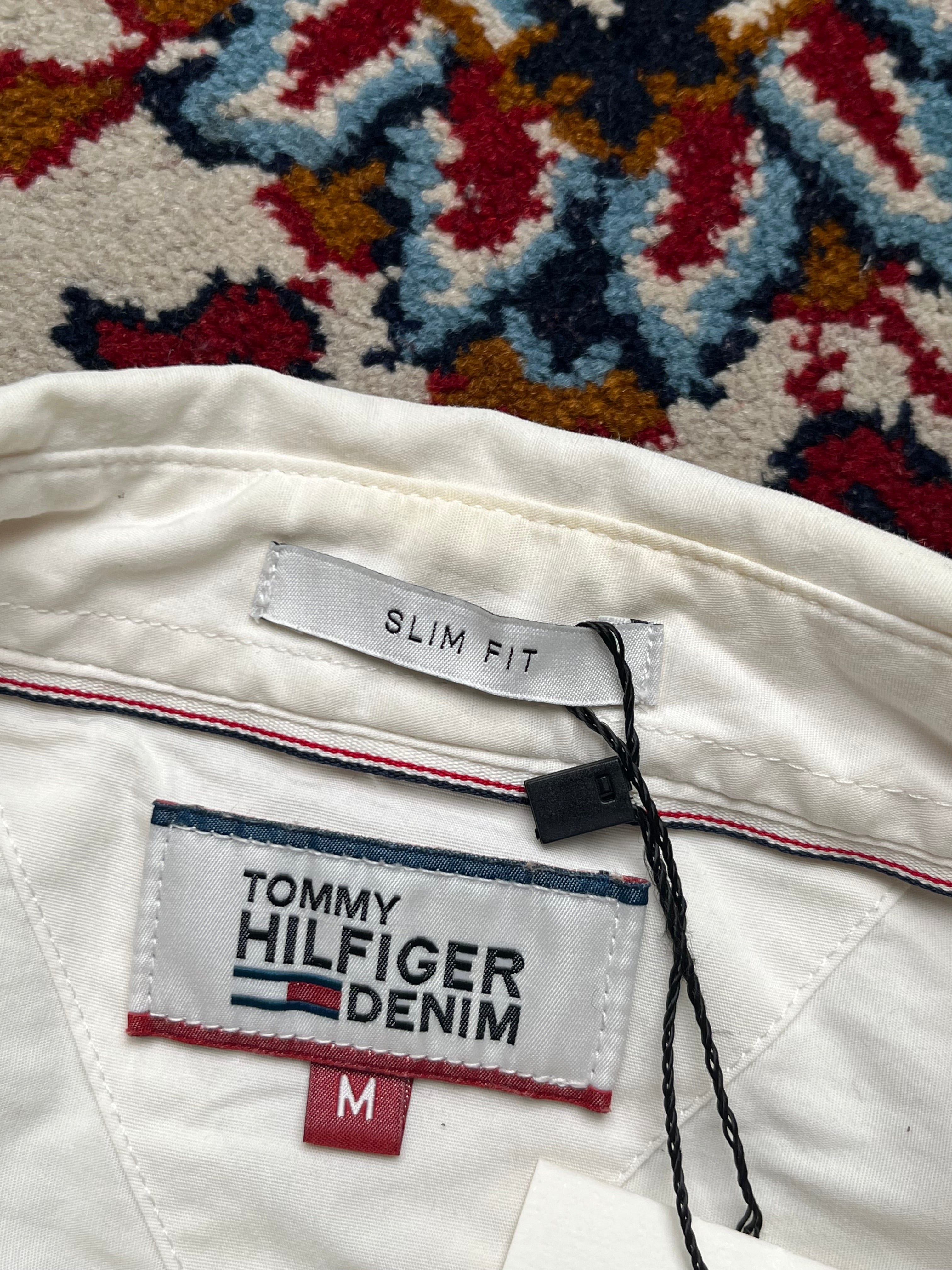 Tommy Hilfiger Denim White Slim Fit Button Down Shirt - M