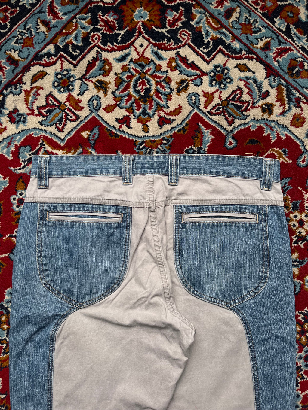 Angelo Litrico Two Tone Canvas Panel Jeans - 36